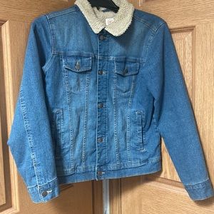 Boys lined jean jacket.
